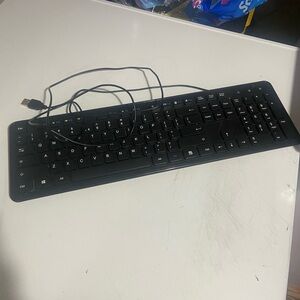 Black Wired USB Full-Size Keyboard